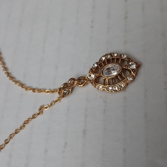 4/$40 Oval Bejeweled Charm On A Chain - Picture 4 of 5